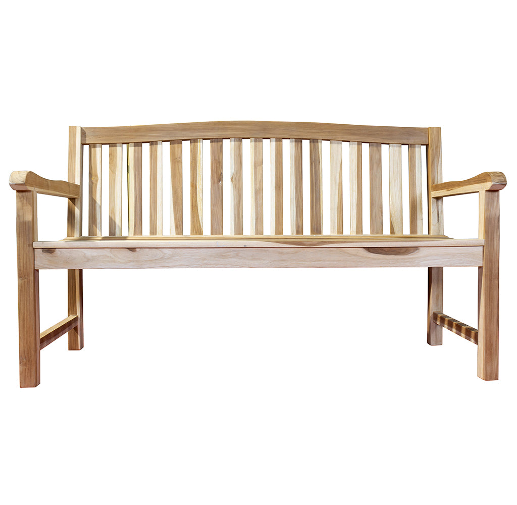 Teak Gartenbank Crown 150cm 3-Sitzer