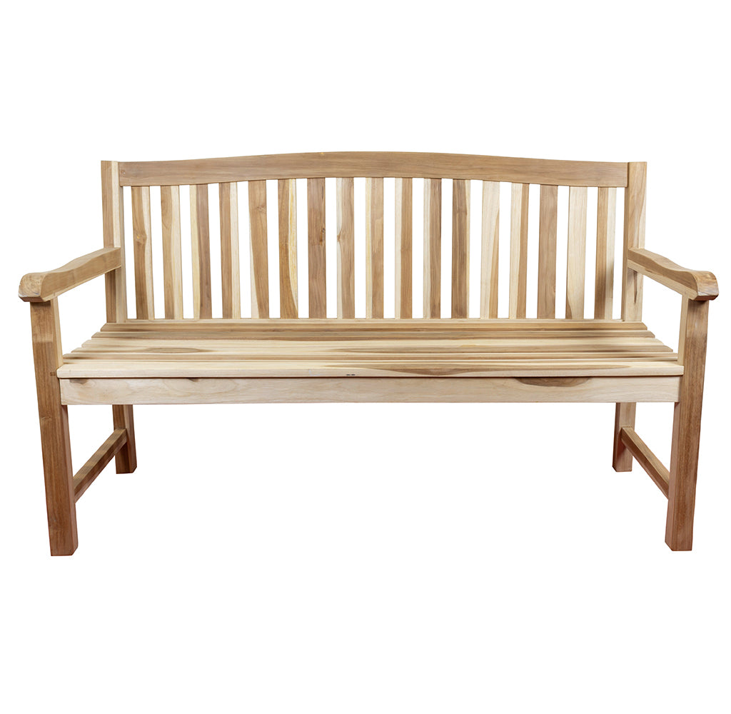 Teak Gartenbank Crown 150cm 3-Sitzer