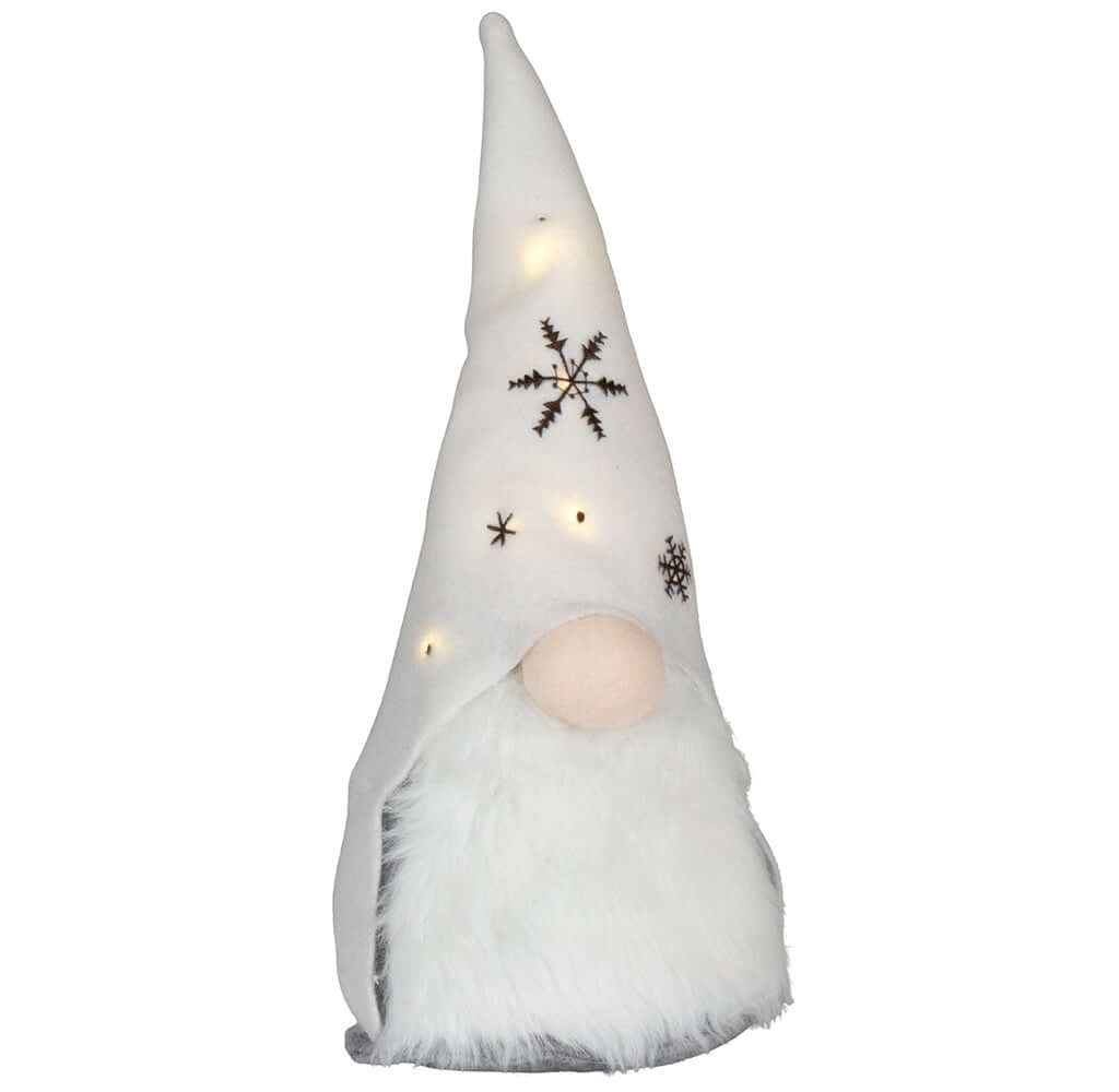 Wichtel mit LED 22cm (37cm) sitzend, 2 Stück