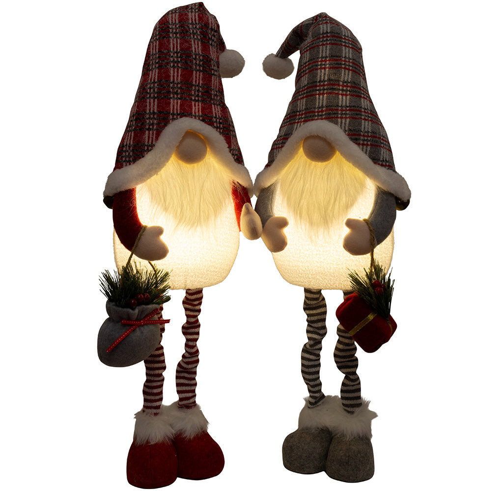 Wichtel mit LED ausziehbar 55-70cm (70-85cm) 2 Stück