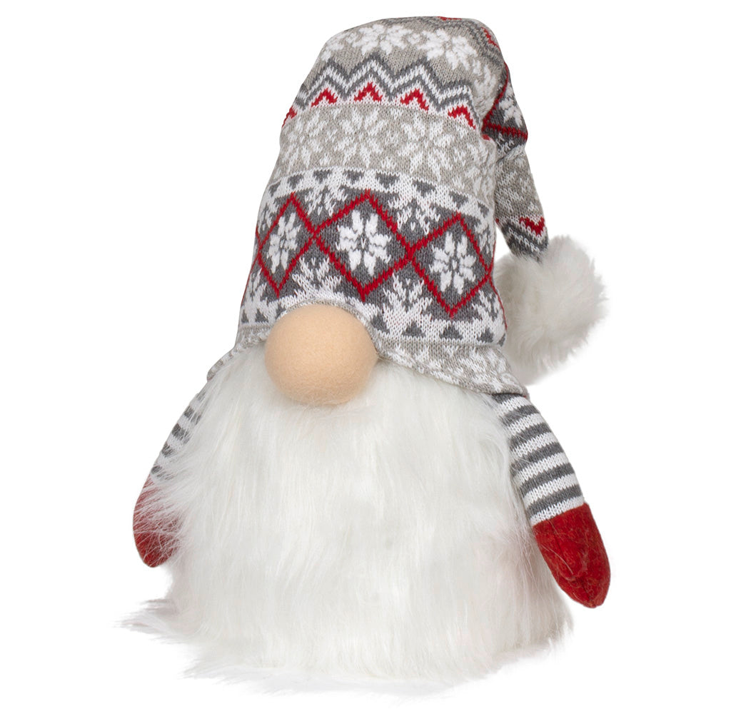 Wichtel mit LED 35cm (60cm) sitzend, 2 Stück