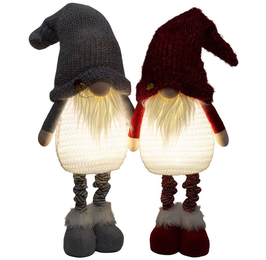 Wichtel mit LED ausziehbar 60-85cm (75-100cm) 2 Stück