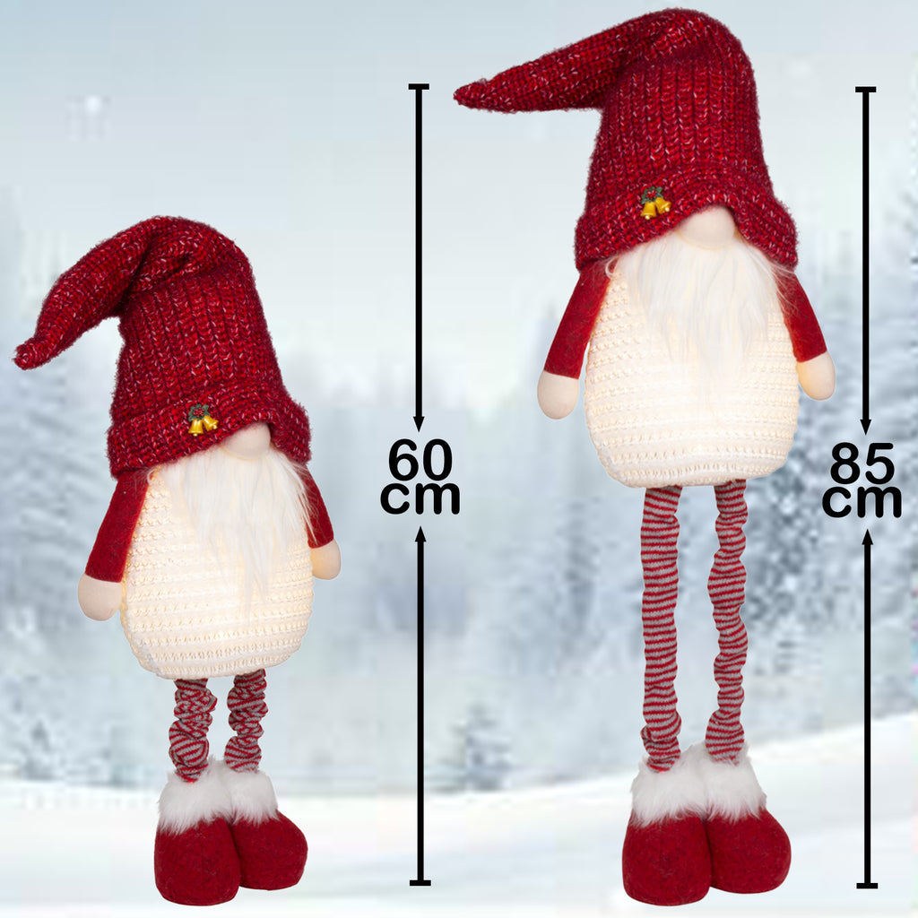 Wichtel mit LED ausziehbar 60-85cm (75-100cm) 2 Stück