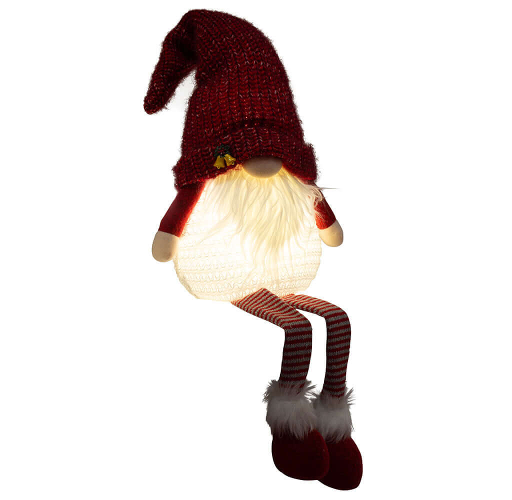 Wichtel mit LED 40cm (85cm) Kantenhocker, 2 Stück