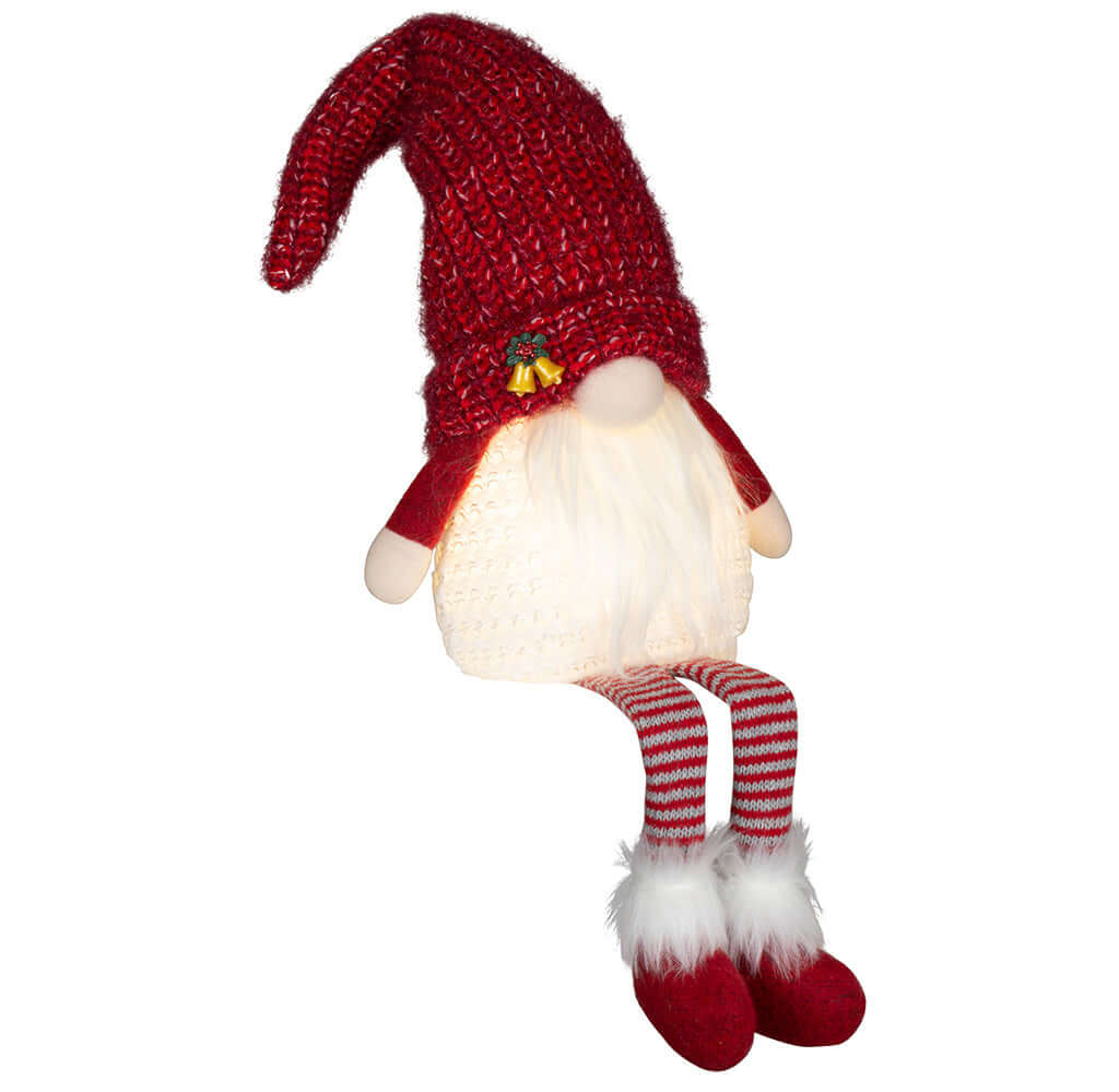 Wichtel mit LED 30cm (70cm) Kantenhocker, 2 Stück