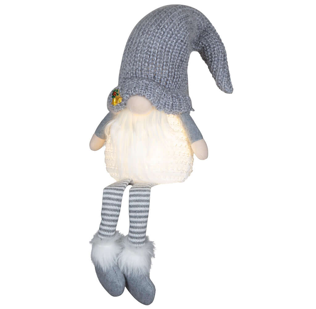 Wichtel mit LED 30cm (70cm) Kantenhocker, 2 Stück