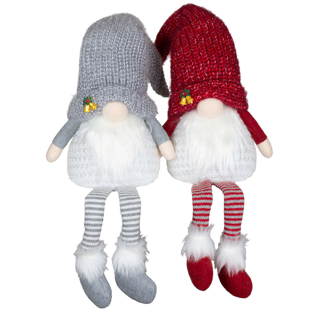 Wichtel mit LED 30cm (70cm) Kantenhocker, 2 Stück