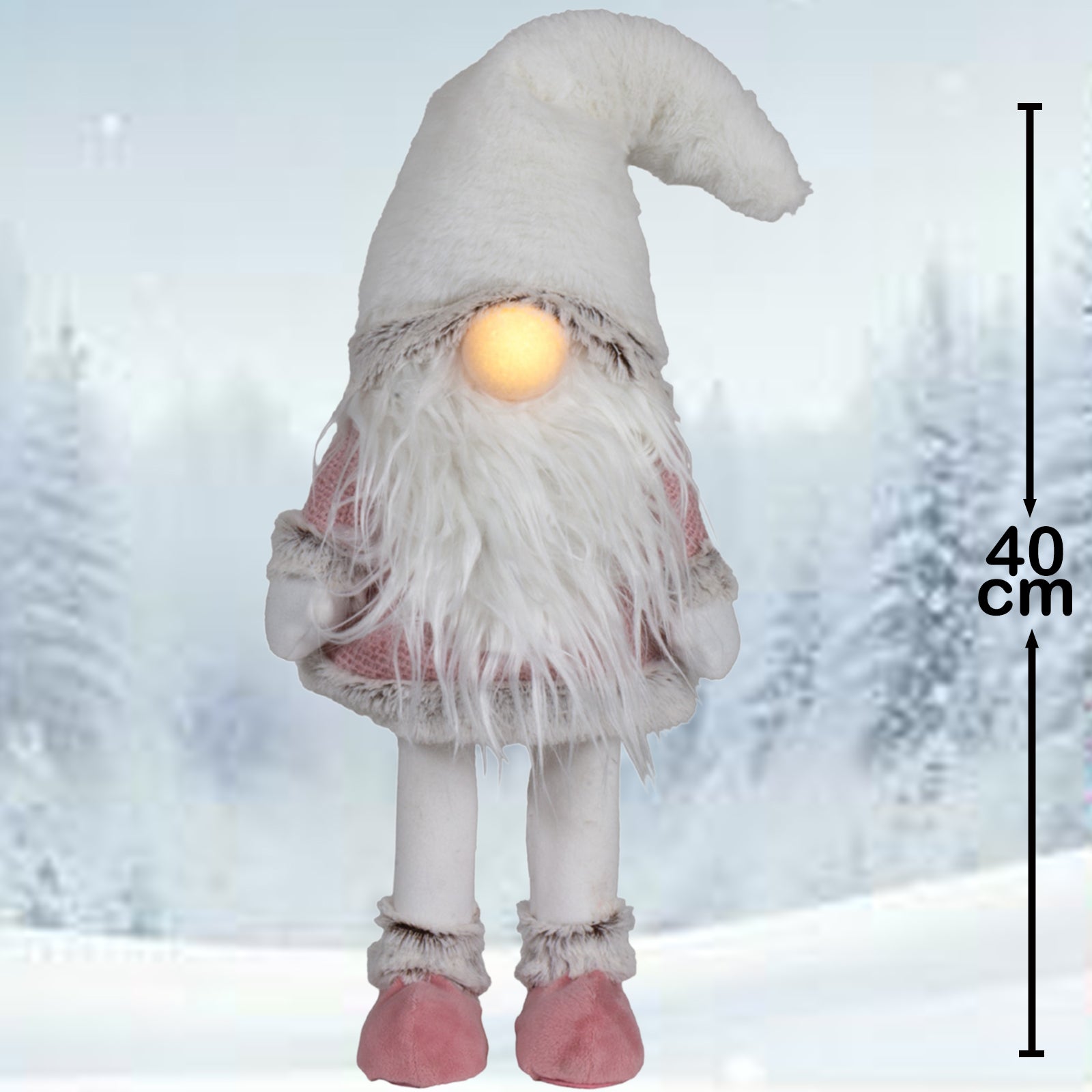 Wichtel mit LED 40cm (60cm) Wackelgnom