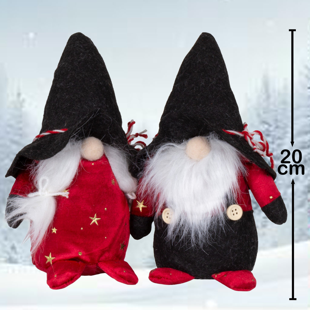 Wichtel 20cm sitzend, Pärchen, 2 Stück