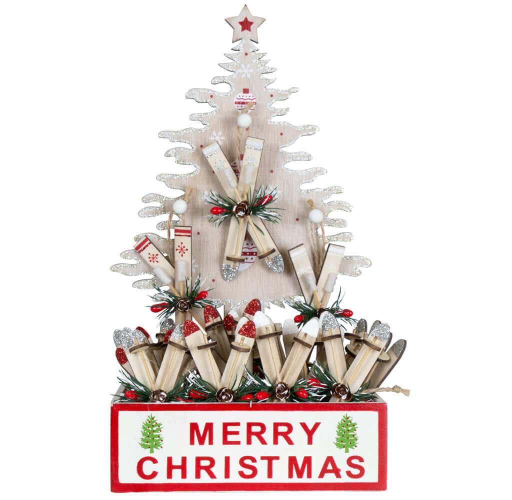 Baumschmuck 25-teilig - Ski 10cm