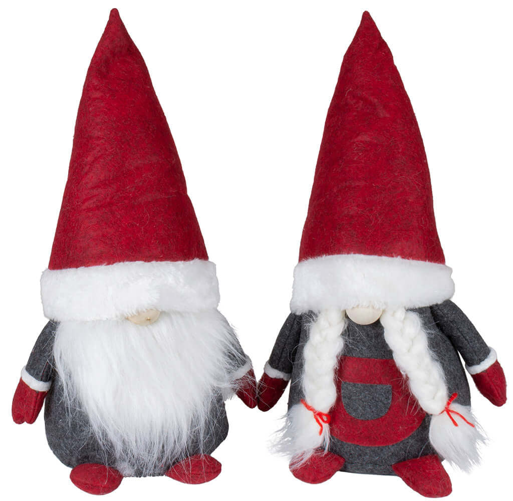 Wichtel 25cm (37cm) sitzend, Pärchen, 2 Stück