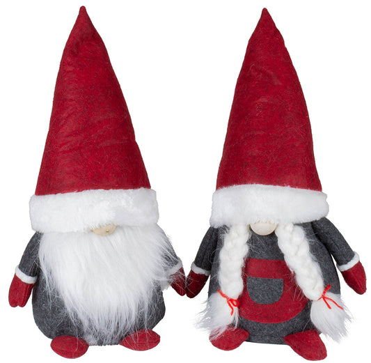 Wichtel 25cm (37cm) sitzend, Pärchen, 2 Stück