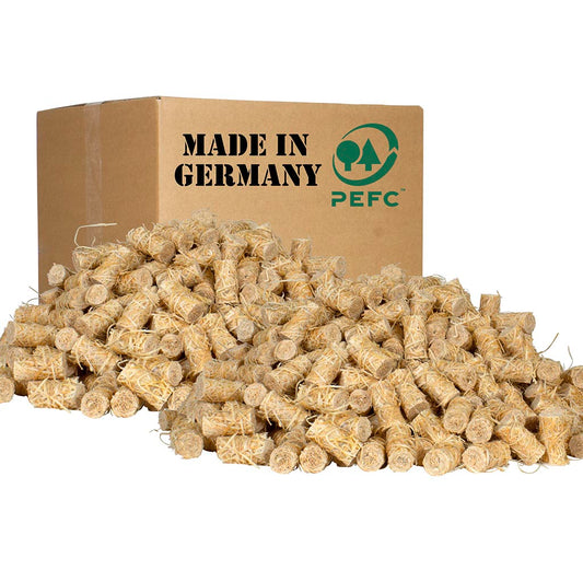 10kg Öko-Holzwolle Vorrat Kaminanzünder Grillanzünder Sparpack