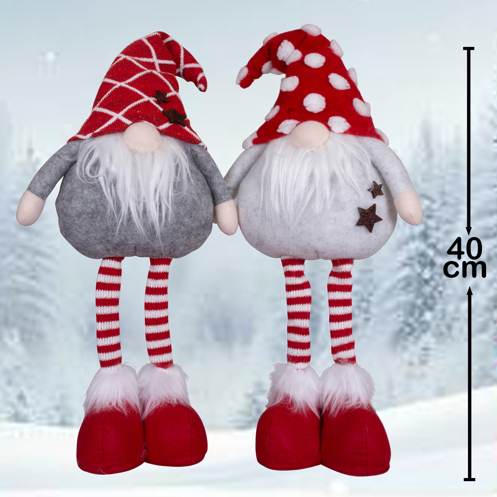 Wichtel 40cm (54cm) stehend, 2 Stück