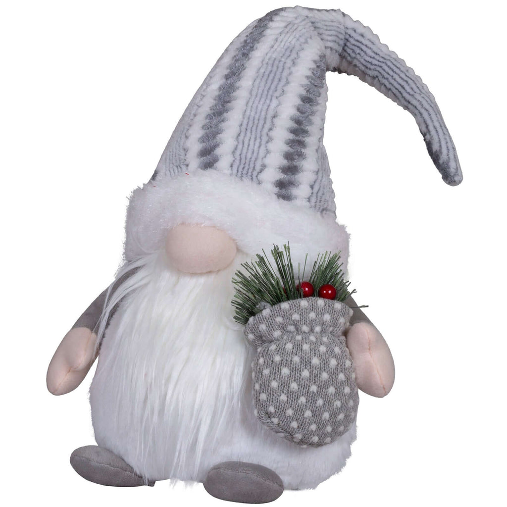 Wichtel mit LED 32cm (58cm) sitzend, 2 Stück