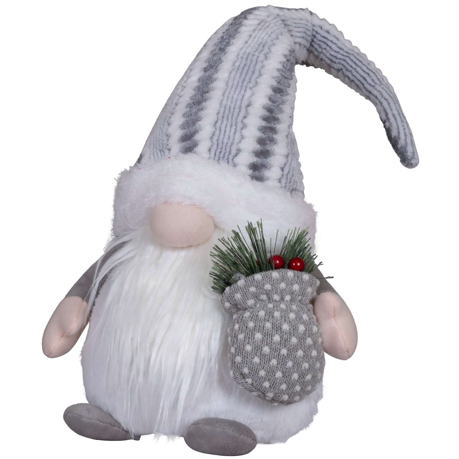 Wichtel mit LED 32cm (58cm) sitzend, 2 Stück