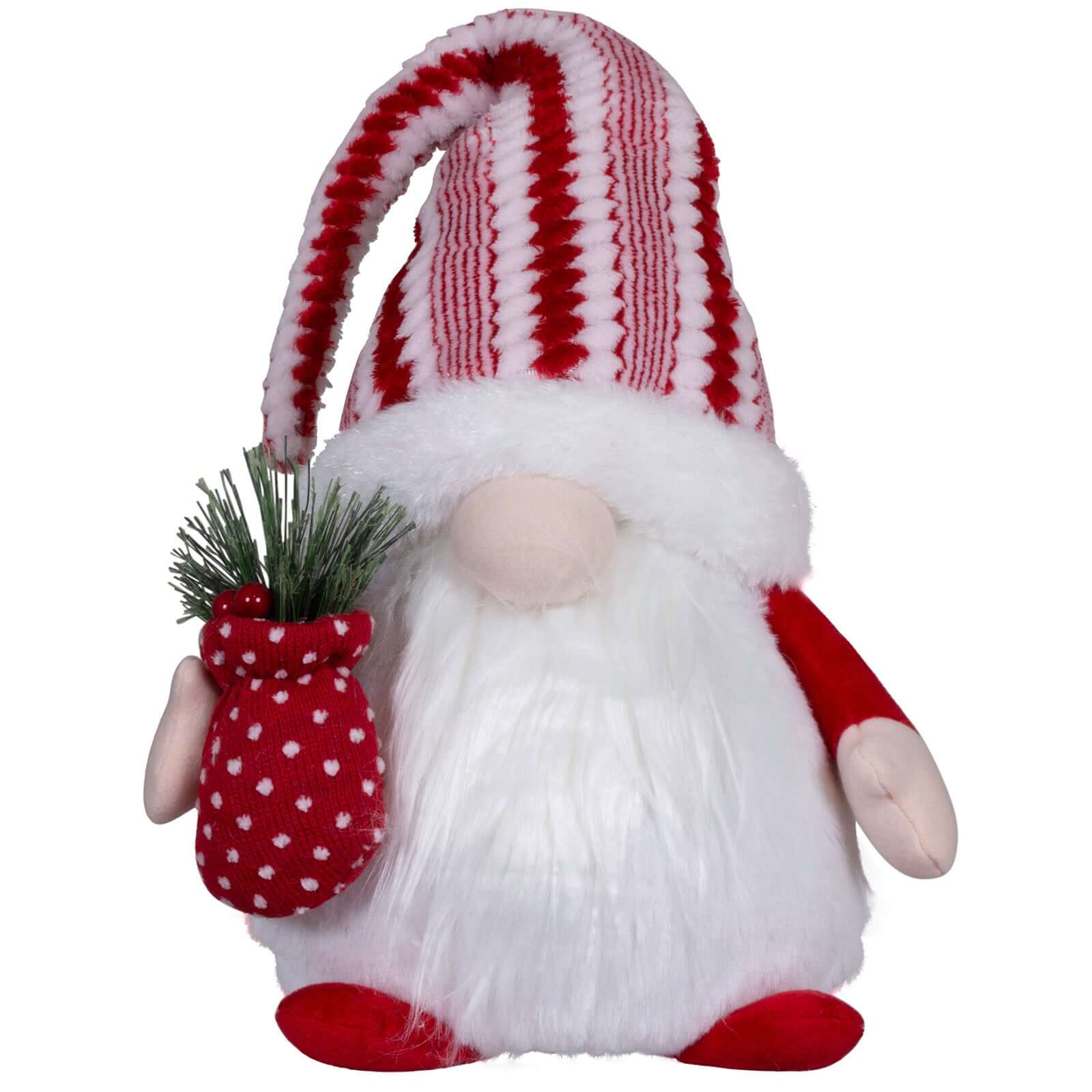 Wichtel mit LED 32cm (58cm) sitzend, 2 Stück