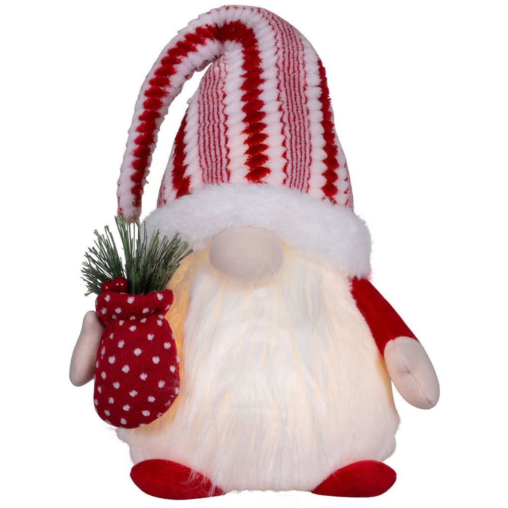 Wichtel mit LED 32cm (58cm) sitzend, 2 Stück