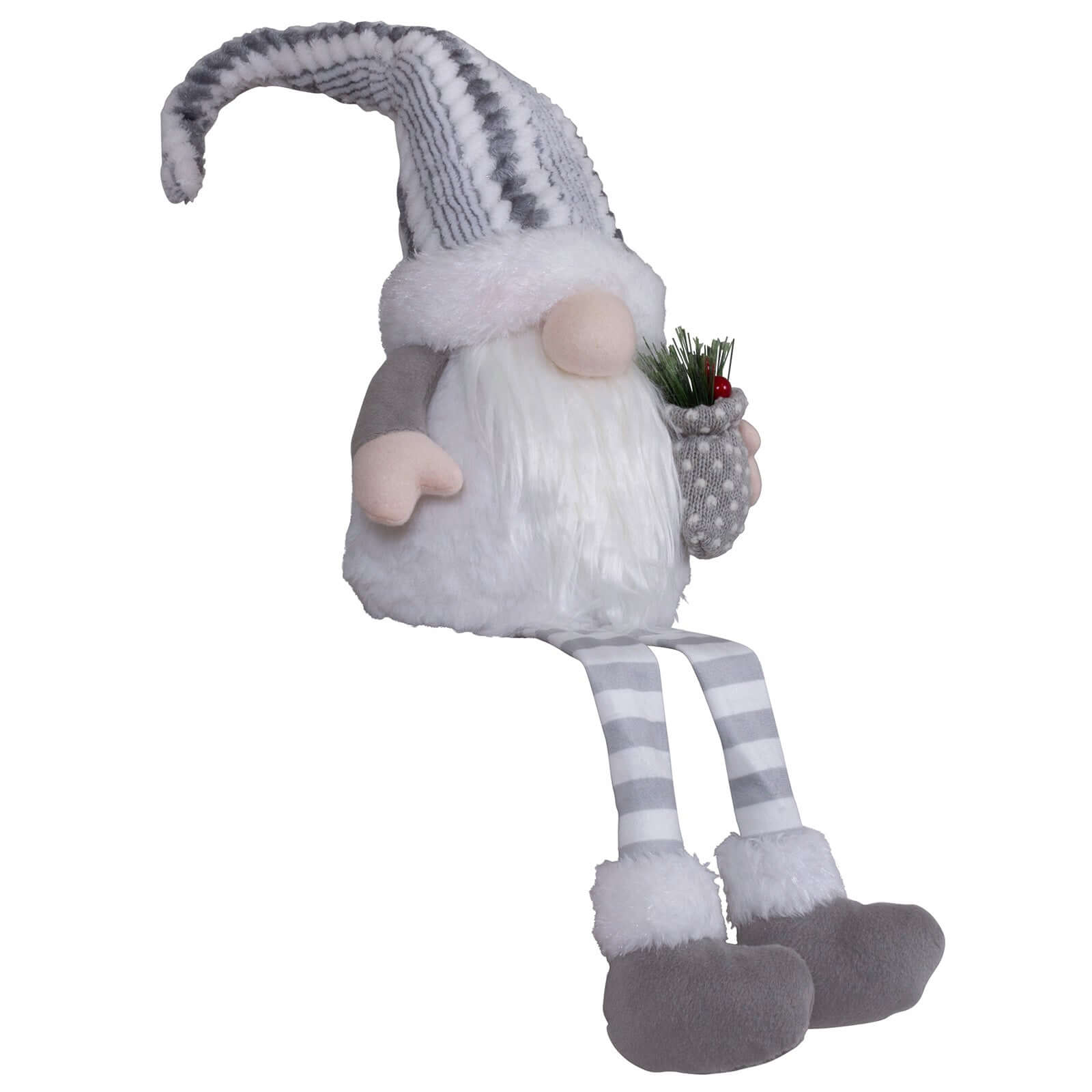 Wichtel mit LED 30cm (70cm) Kantenhocker, 2 Stück