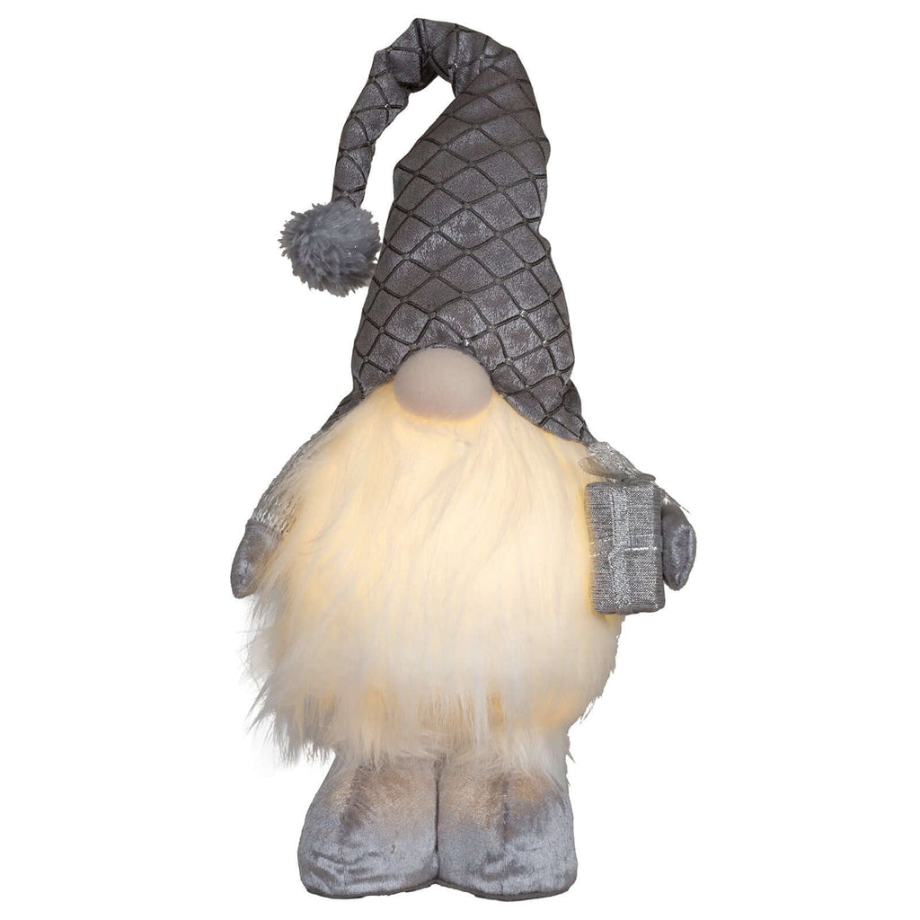 Wichtel mit LED 36cm (61cm) stehend, 2 Stück