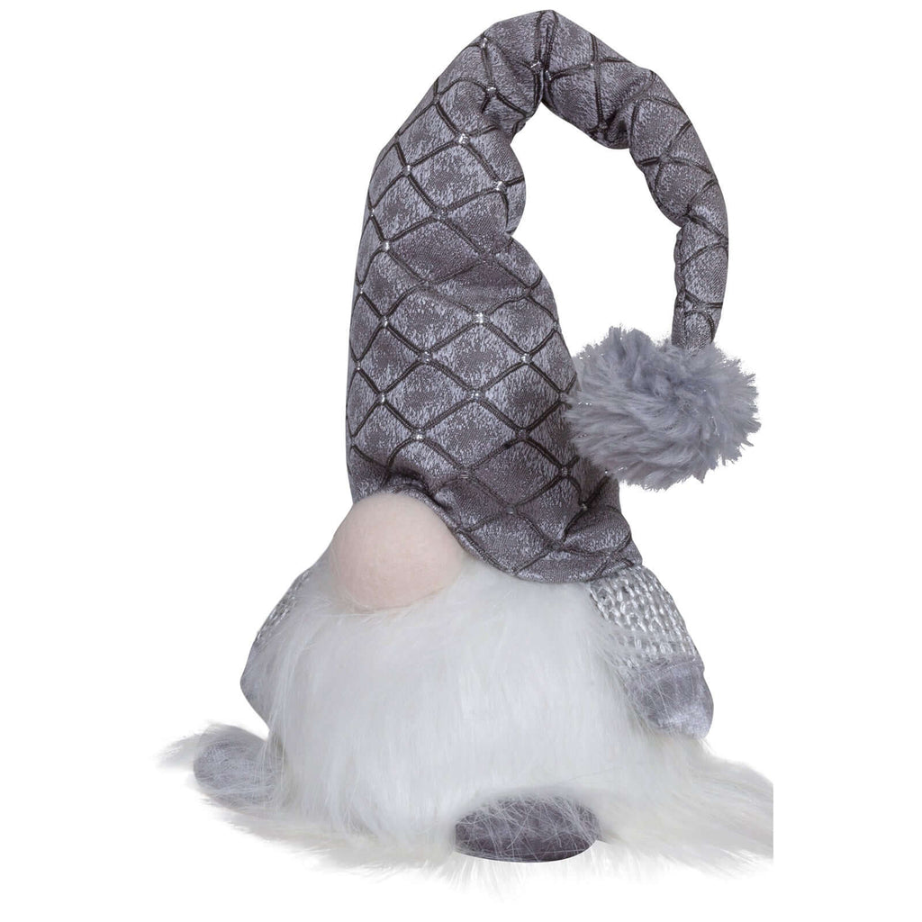 Wichtel mit LED 20cm (40cm) sitzend, 2 Stück