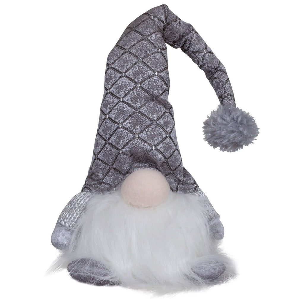 Wichtel mit LED 20cm (40cm) sitzend, 2 Stück