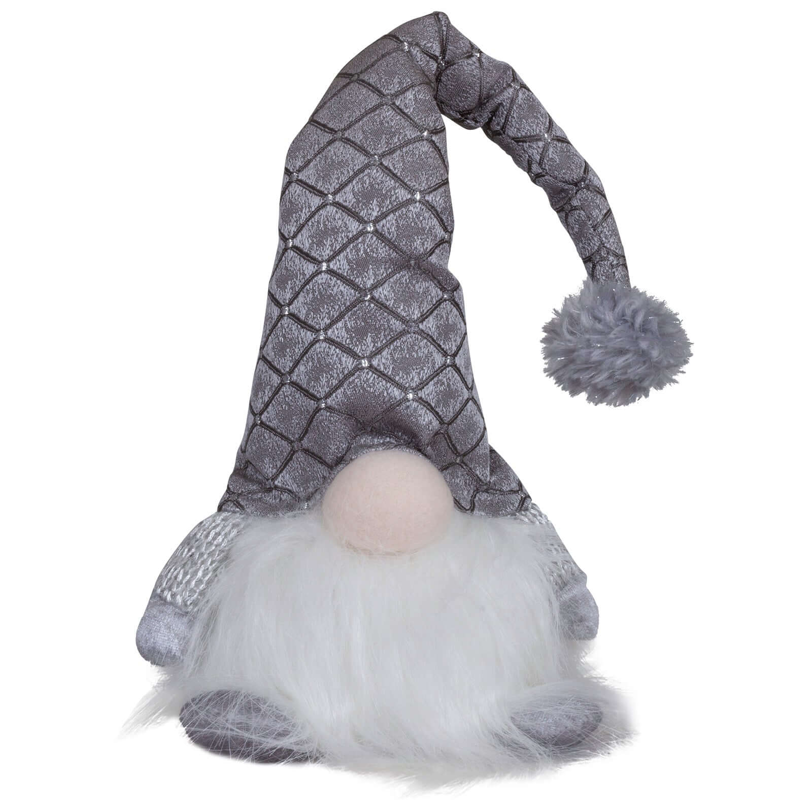 Wichtel mit LED 20cm (40cm) sitzend, 2 Stück