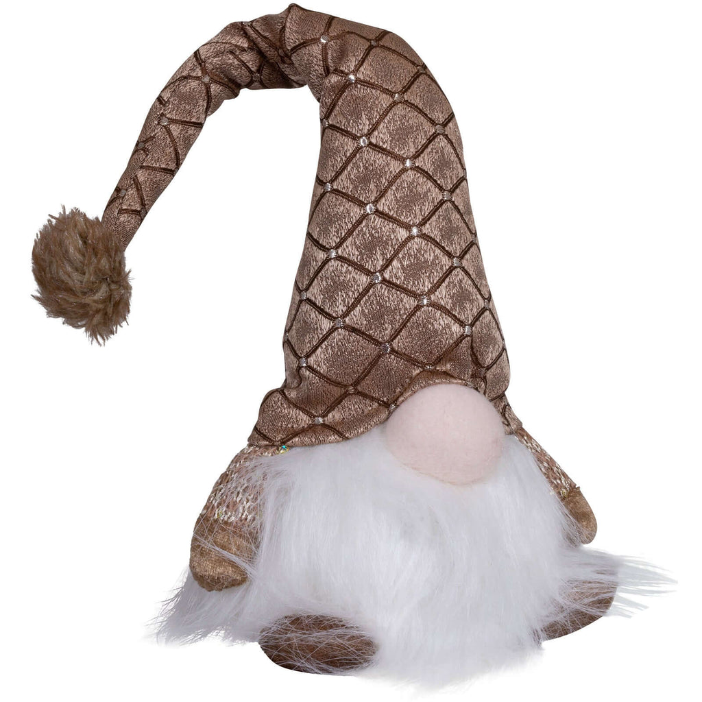 Wichtel mit LED 20cm (40cm) sitzend, 2 Stück