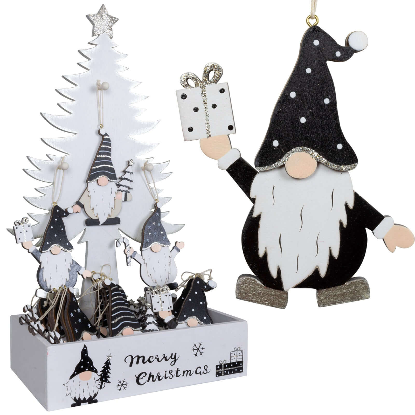 Baumschmuck 25-teilig - Wichtel 12cm