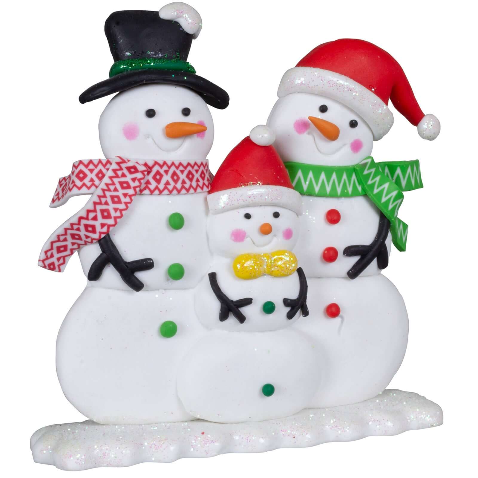 Schneemann Familie 14cm