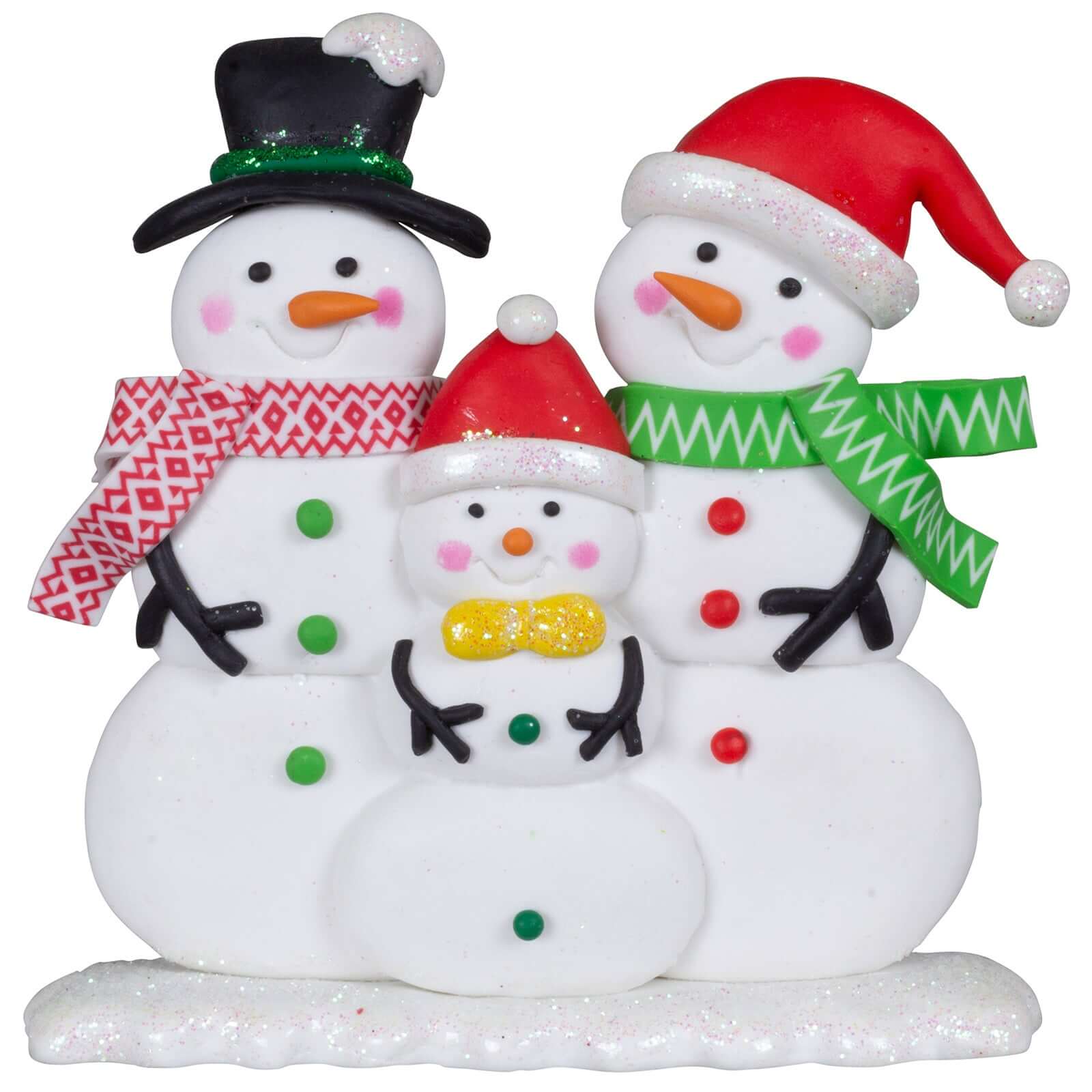 Schneemann Familie 14cm