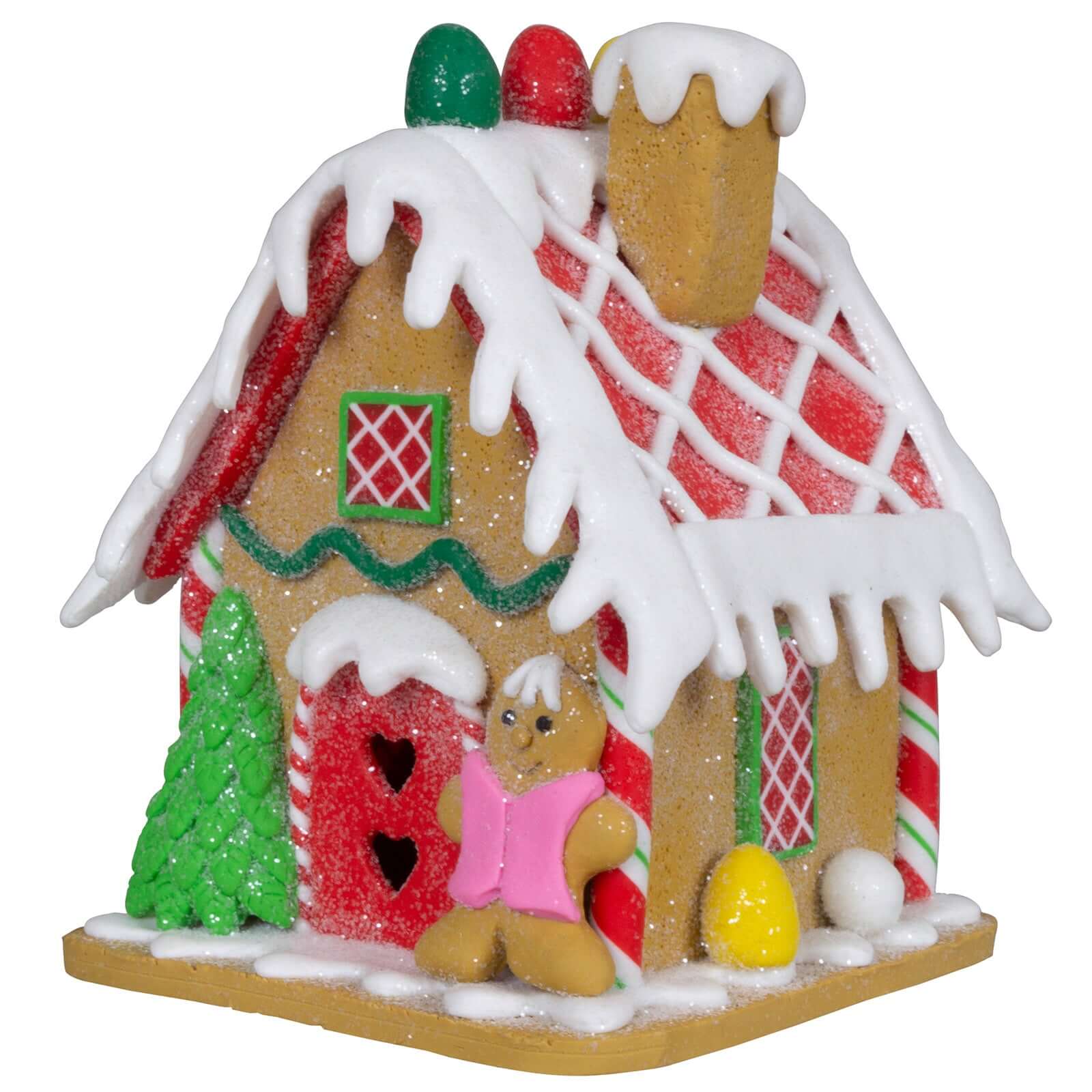 Lebkuchenhaus 12cm bunt