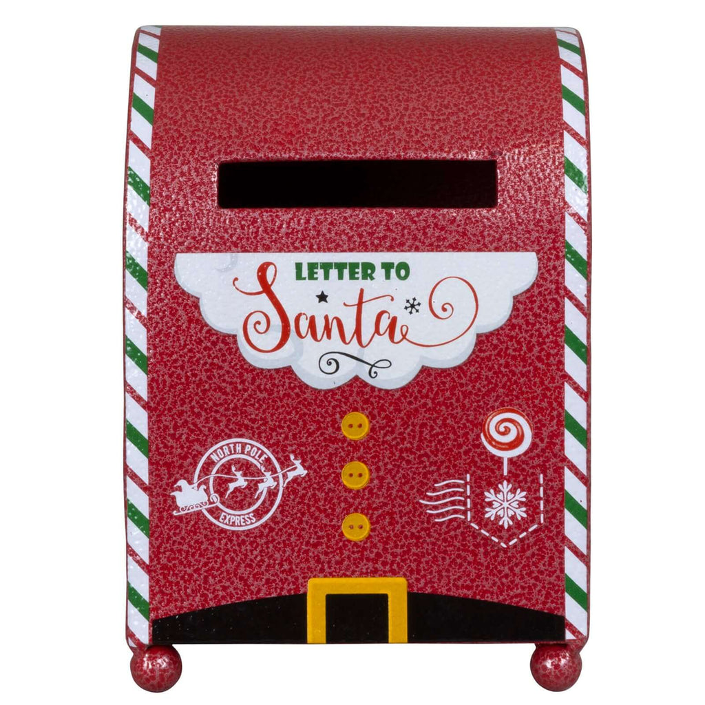 Weihnachtlicher Deko Briefkasten 19cm aus Metall