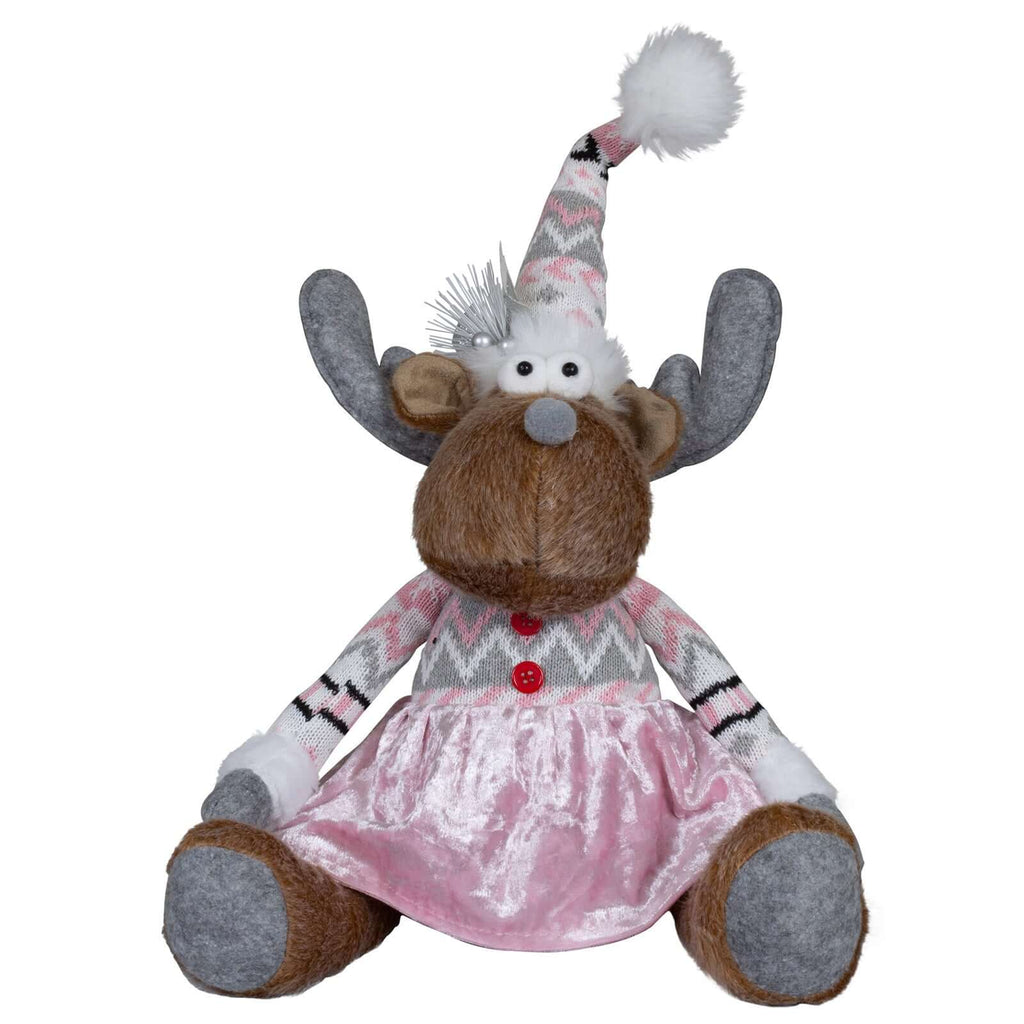 Elch 37cm (47cm) sitzend, 2 Stück