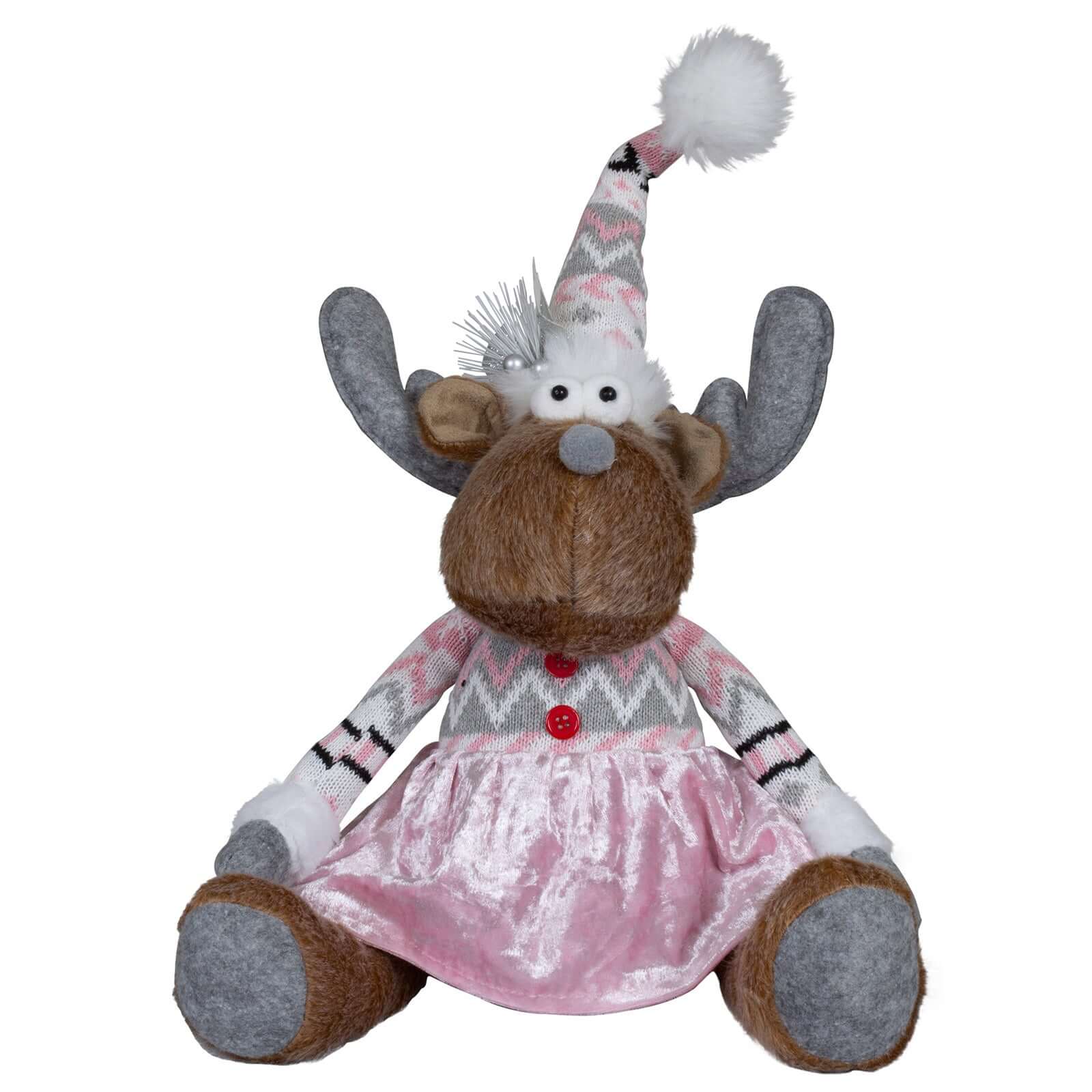 Elch 37cm (47cm) sitzend, 2 Stück