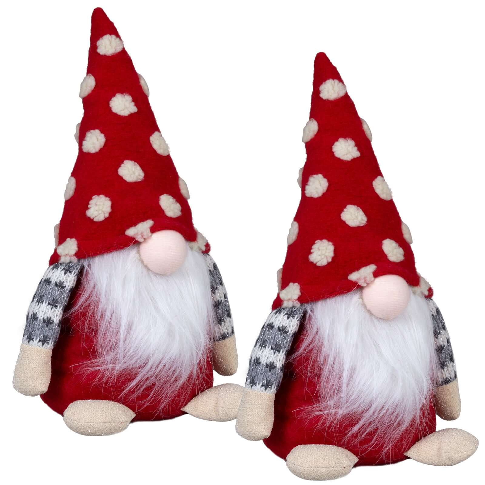 Wichtel 20cm(30cm) sitzend, 2 Stück