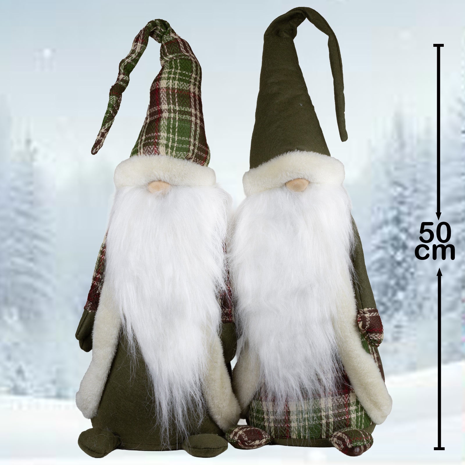 Wichtel 50cm (80cm) sitzend, 2 Stück