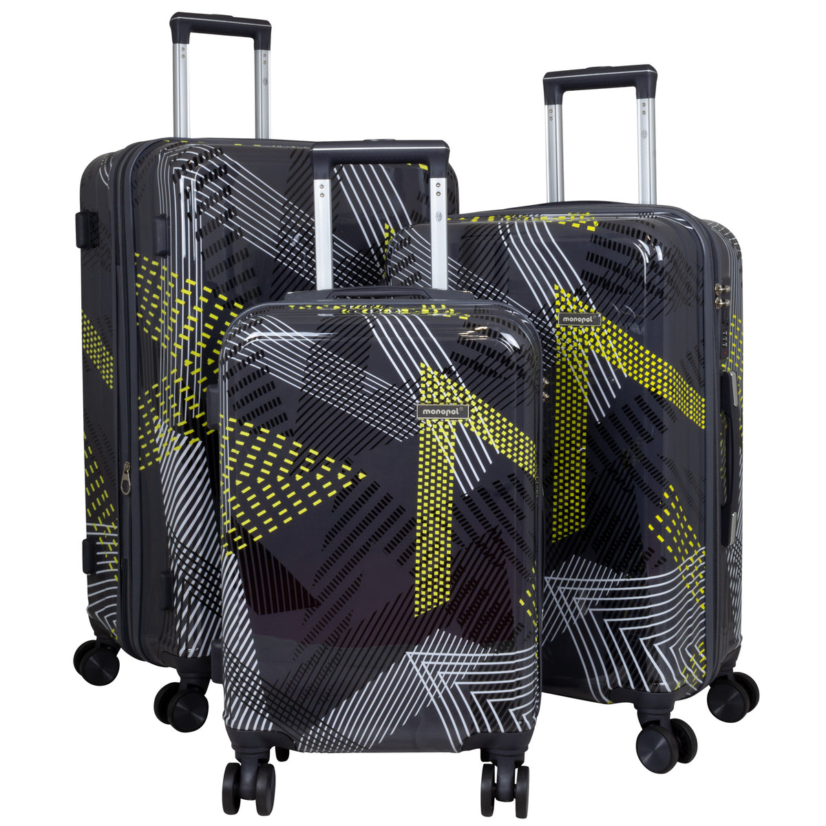 Design-Kofferset SML Ravenna – bunte Reisekoffer mit Wiedererkennungswert – Hartschale ABS/Polycarbonat – leicht & robust