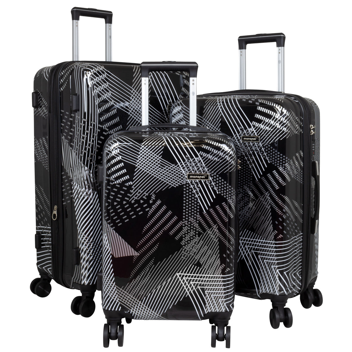 Design-Kofferset SML Ravenna – bunte Reisekoffer mit Wiedererkennungswert – Hartschale ABS/Polycarbonat – leicht & robust