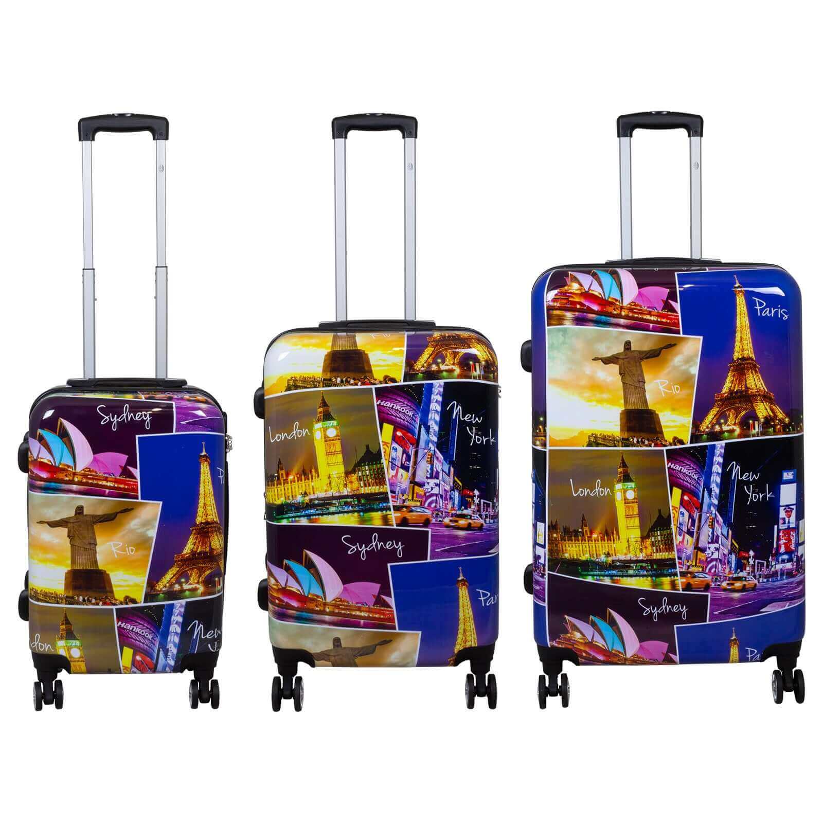 Motivkoffer und Kofferset 3tlg Janeiro