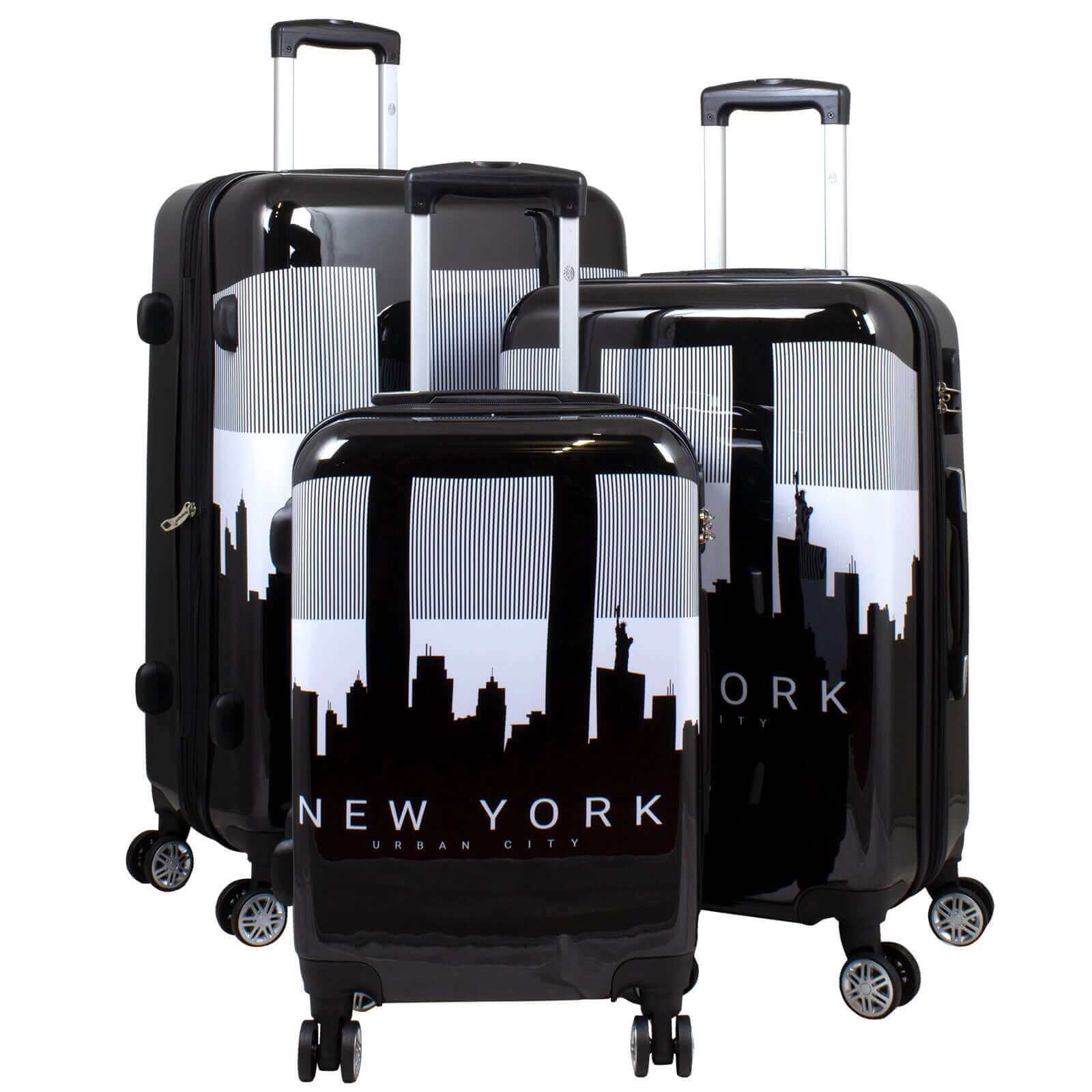 Motivkoffer und Kofferset 3tlg Manhattan