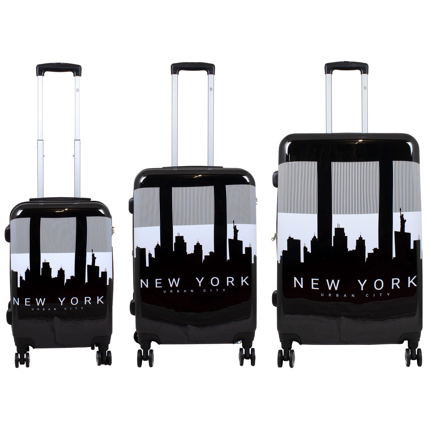 Polycarbonat Koffer- und Kofferset 3tlg Manhattan