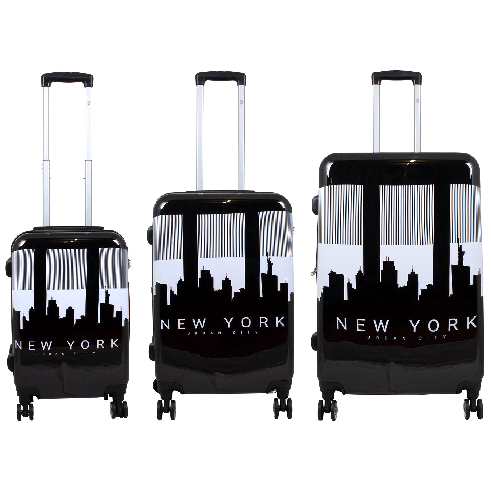 Polycarbonat Koffer- und Kofferset 3tlg Manhattan