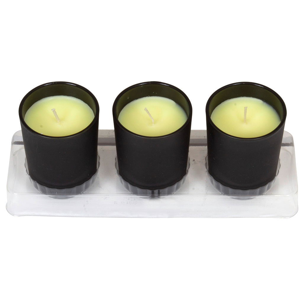 Duftkerze 3er Set im Glas