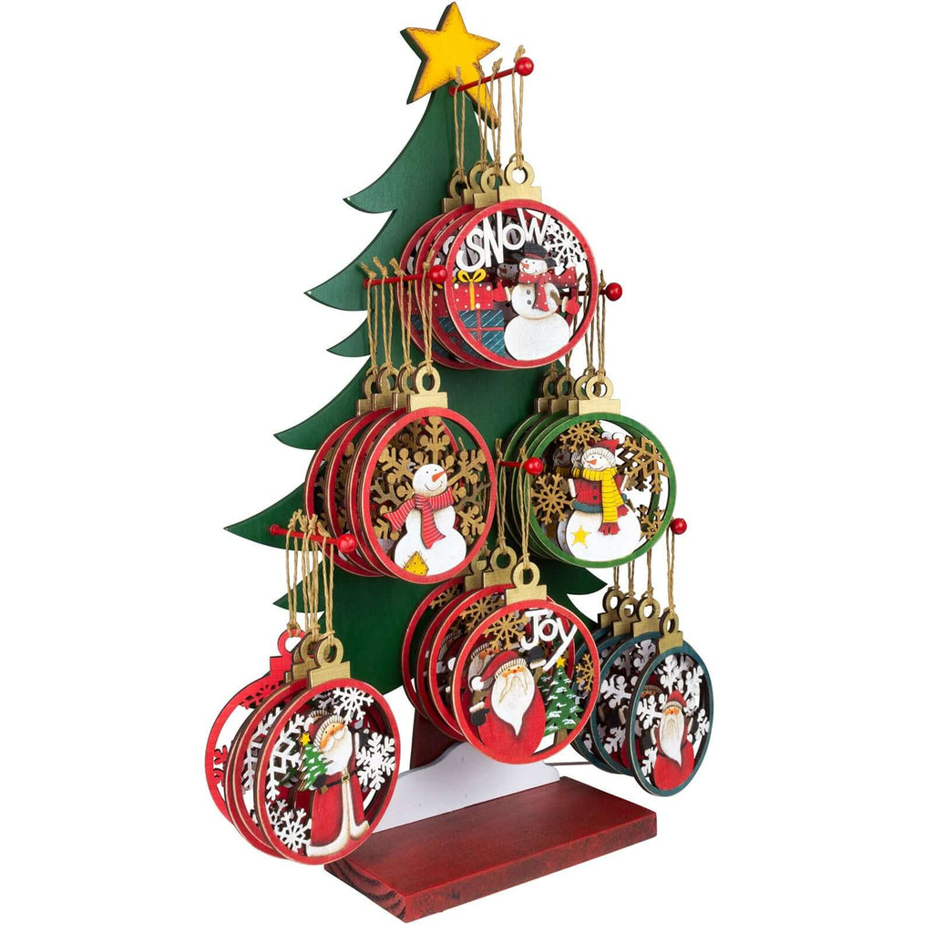 Baumschmuck Holz 13cm im 48er Display