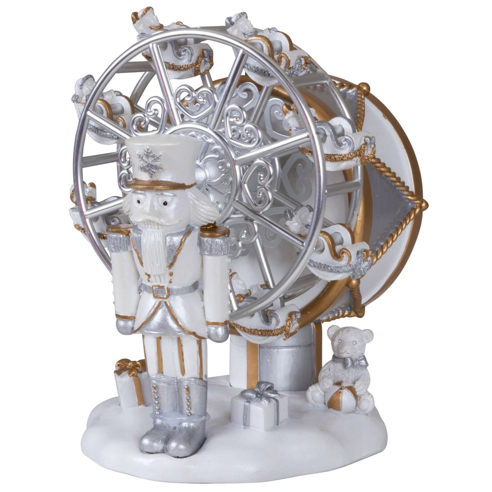 Mechanische Spieluhr Nussknacker mit Riesenrad 14cm