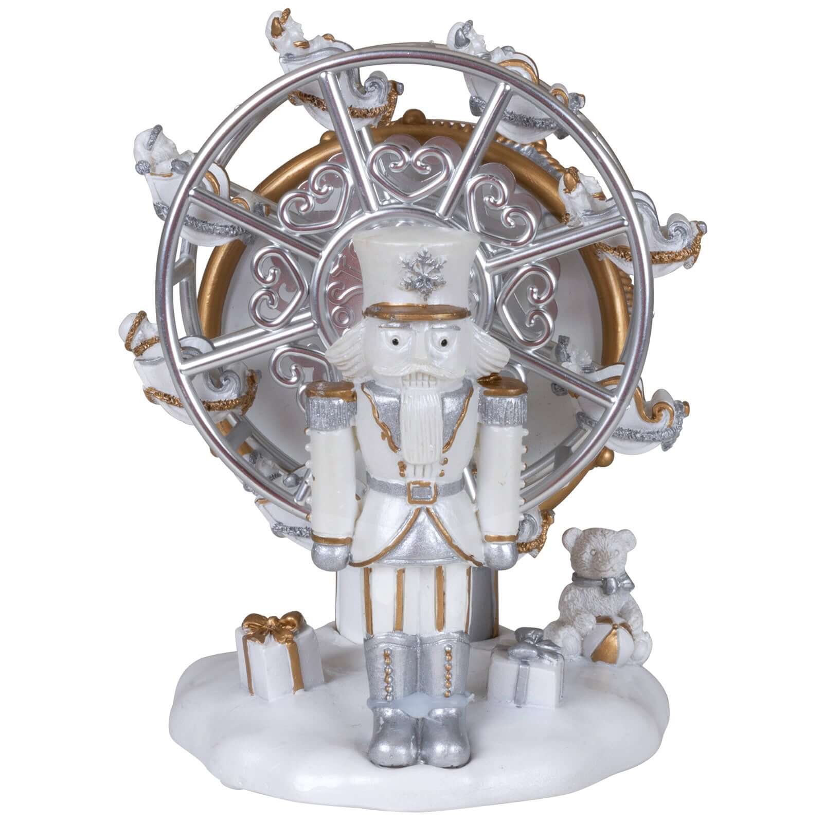 Mechanische Spieluhr Nussknacker mit Riesenrad 14cm