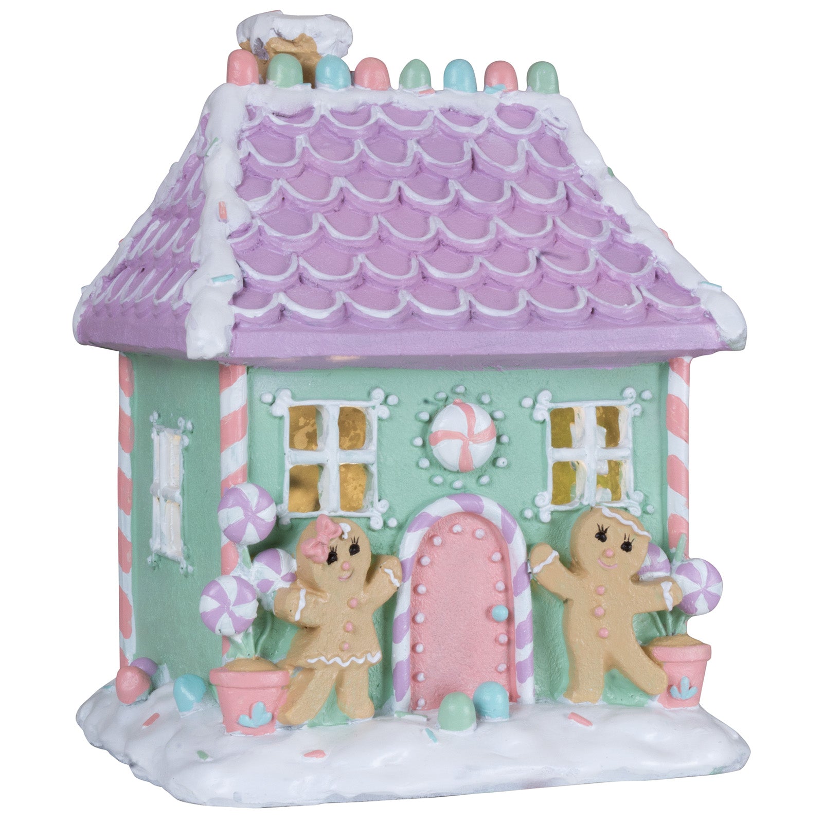 LED Lebkuchenhaus 21cm bunt
