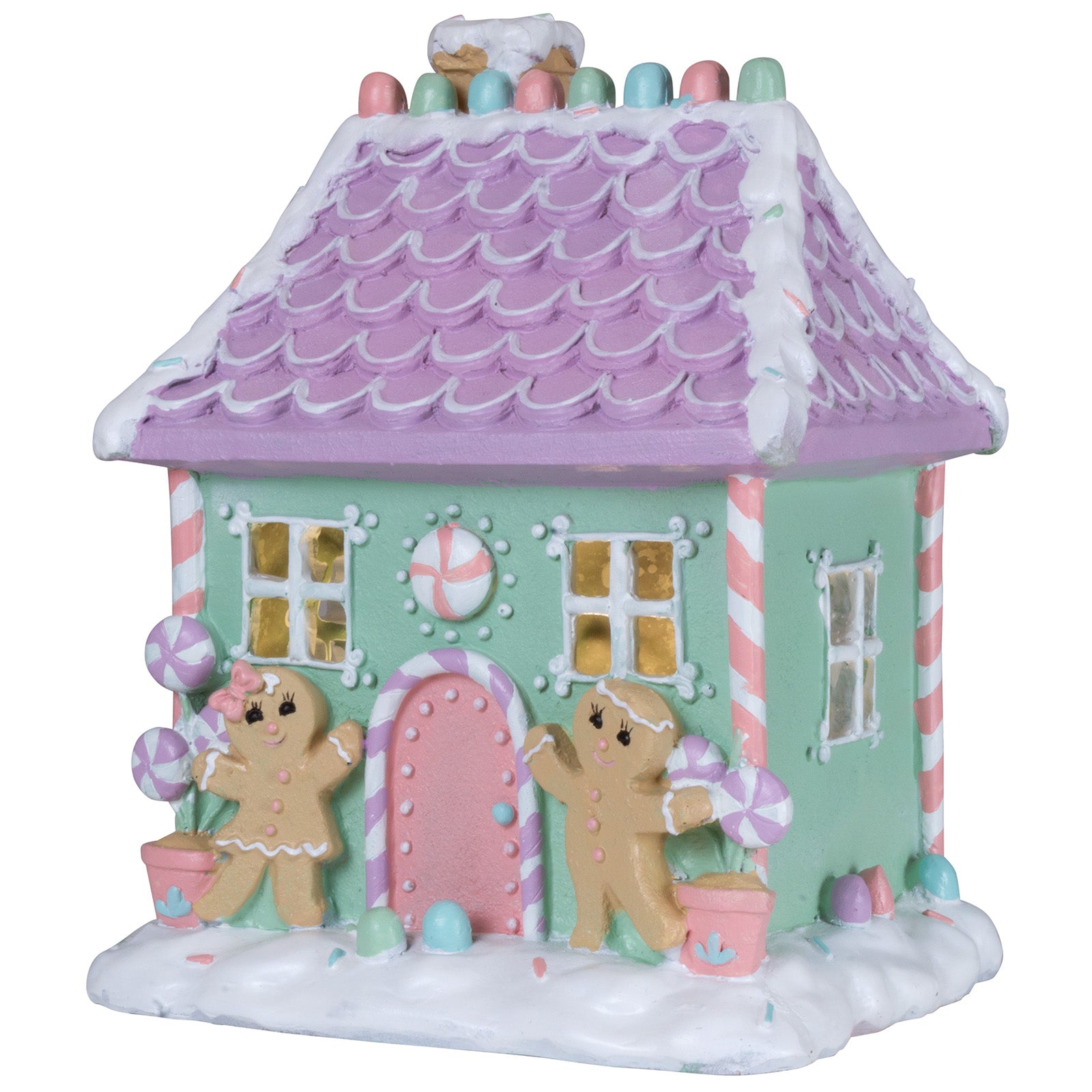 LED Lebkuchenhaus 21cm bunt