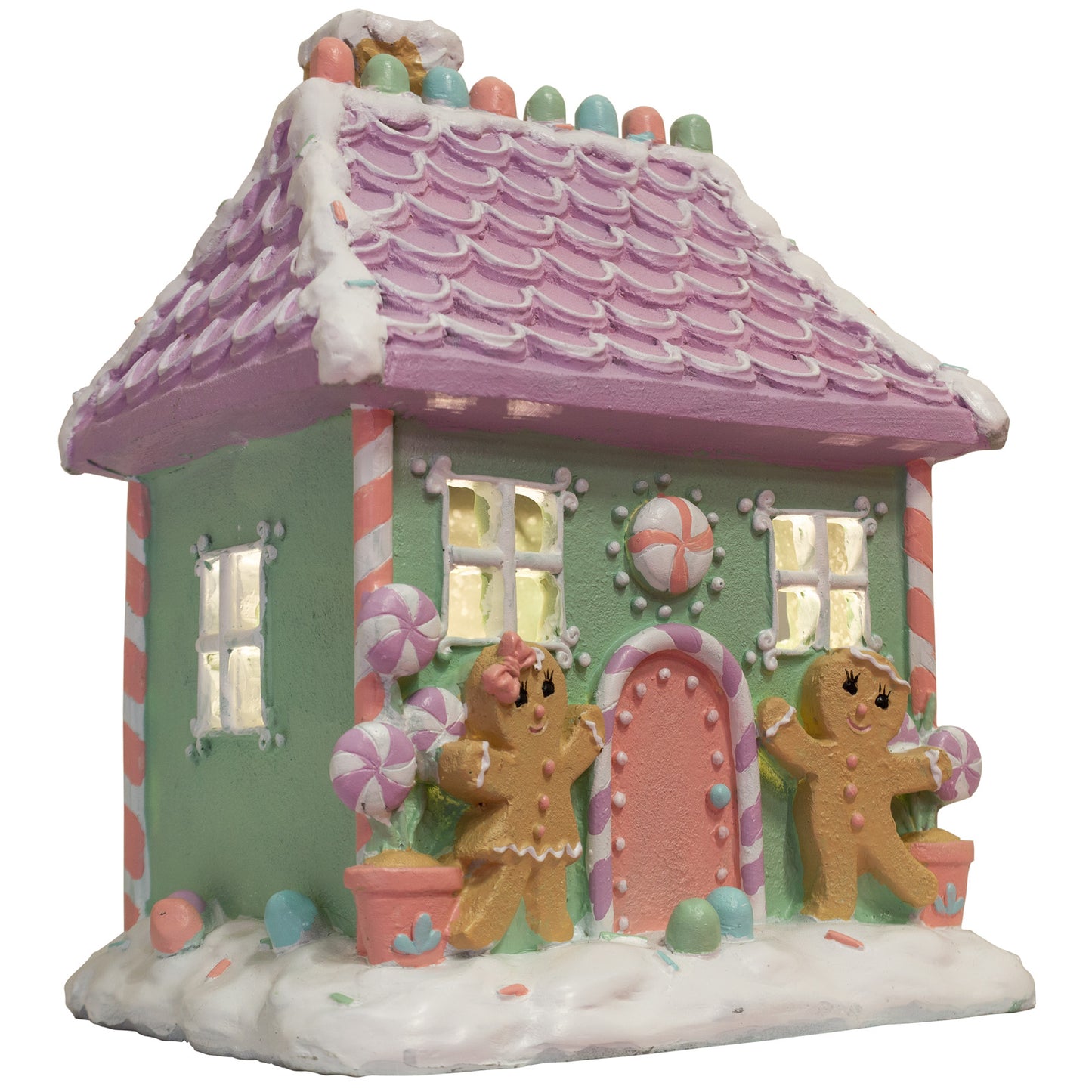 LED Lebkuchenhaus 21cm bunt